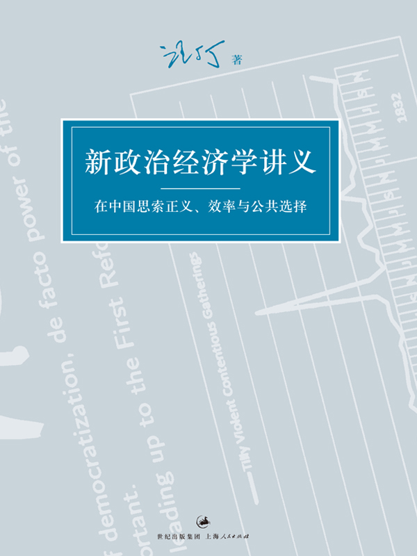 新政治经济学讲义：在中国思索正义、效率与公共选择